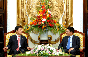 Phó Thủ tướng, Bộ trưởng tiếp Thị trưởng Busan (Hàn Quốc)